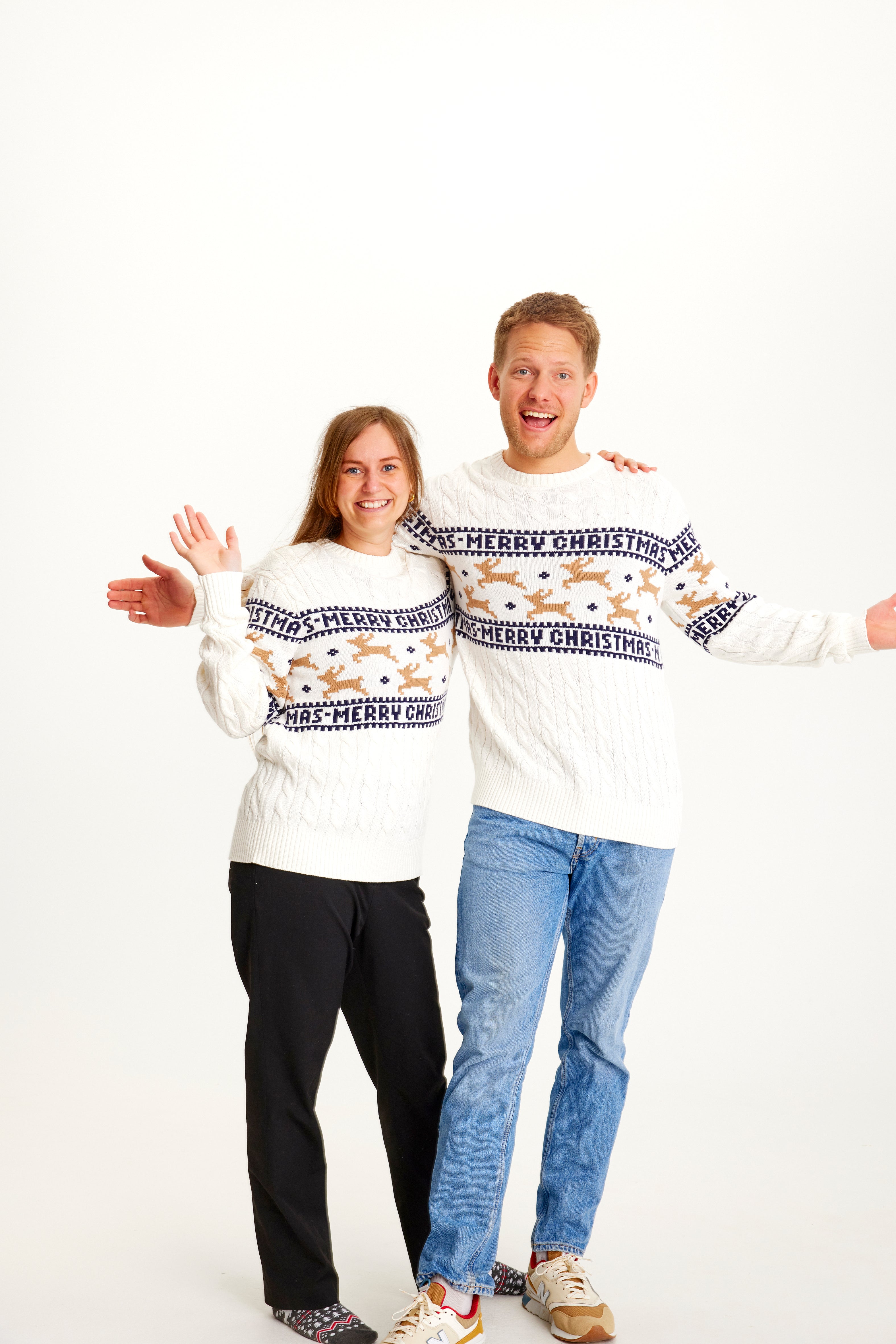 The Elegant Christmas Sweater White - Women.